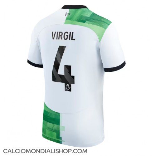 Maglie da calcio Liverpool Virgil van Dijk #4 Seconda Maglia 2023-24 Manica Corta